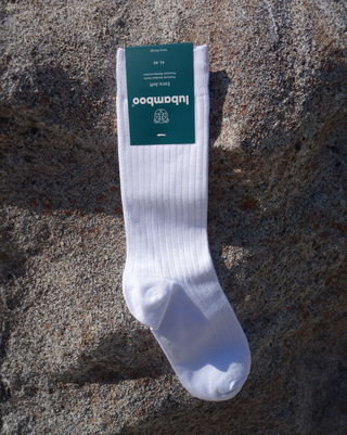 Ribbed monochrome socks